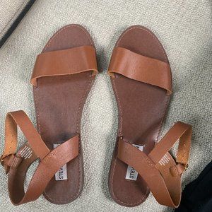 Steve Madden Brown Leather Sandals